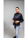 Camisa de cuadros azul vintage