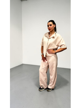 Conjunto beige largo