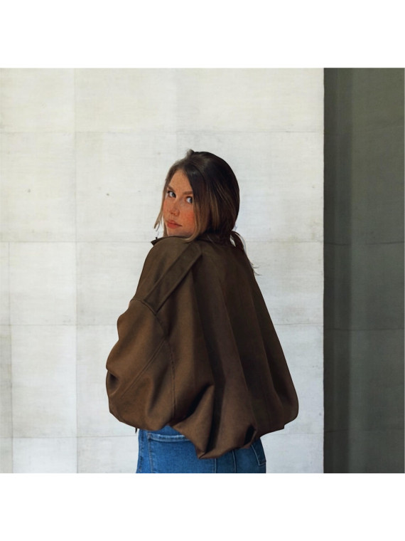 Chaqueta caqui oversize