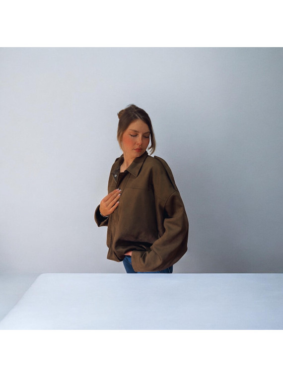 Chaqueta caqui oversize