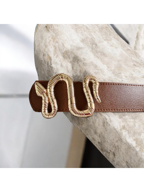 Cinturón marrón serpiente