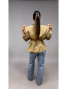 Camisa camel rayas oversize